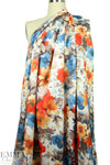 vintage garden printed scuba knit 1.625 yd