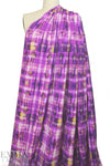 edgy techno grid 'scuba' knit  - violet/grape 1 yard