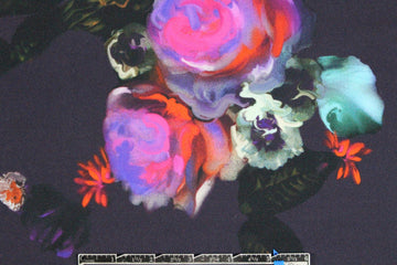 Italian scuba knit - nocturnal floral