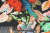 Italian scuba knit - bold floral on black  1.33 yards