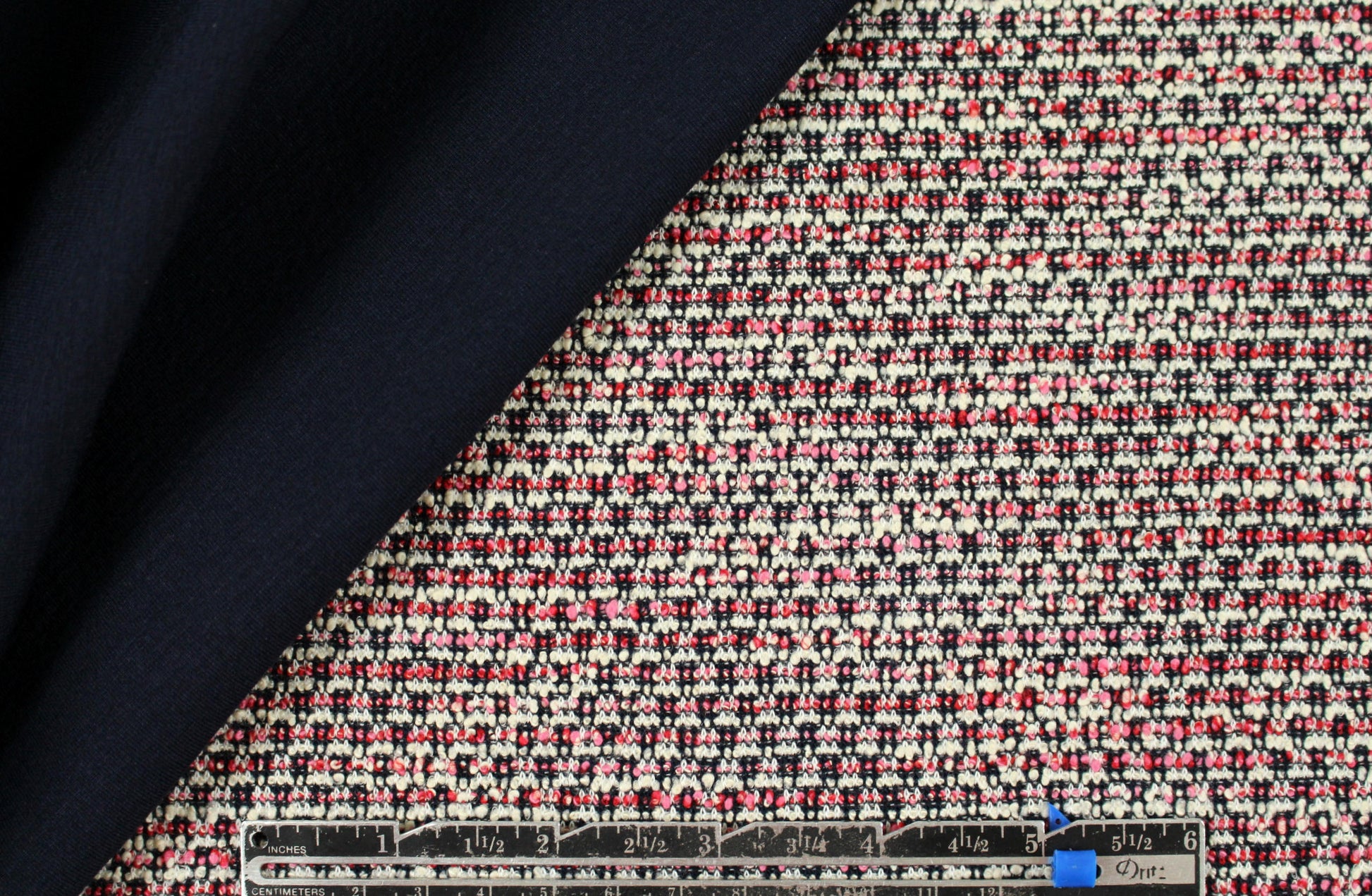 Italian high fashion cotton tweed scuba