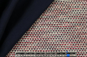 Italian high fashion cotton tweed scuba