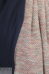Italian high fashion cotton tweed scuba