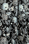 NY designer 'aqua-deco-flora' scuba knit 1.625 yds