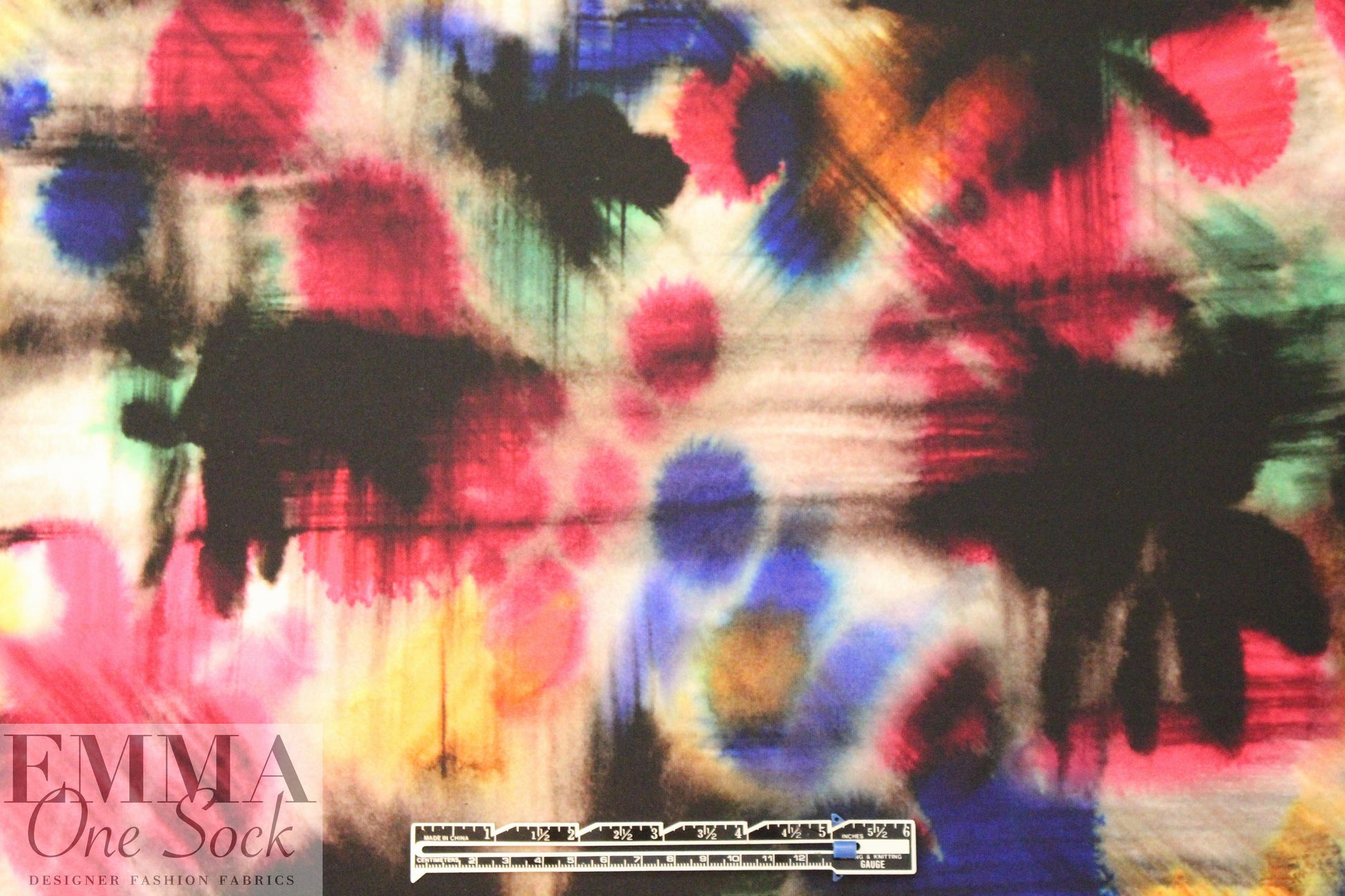 Mi11y paint ball graffiti print scuba knit