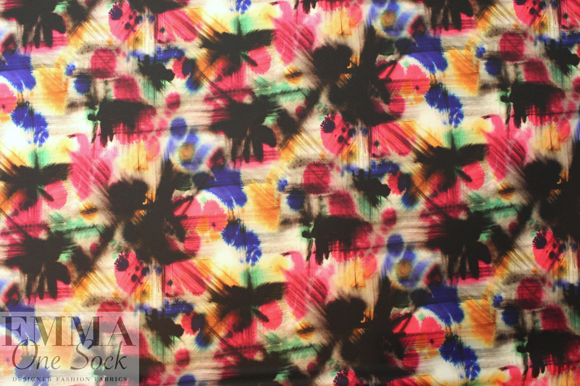 Mi11y paint ball graffiti print scuba knit
