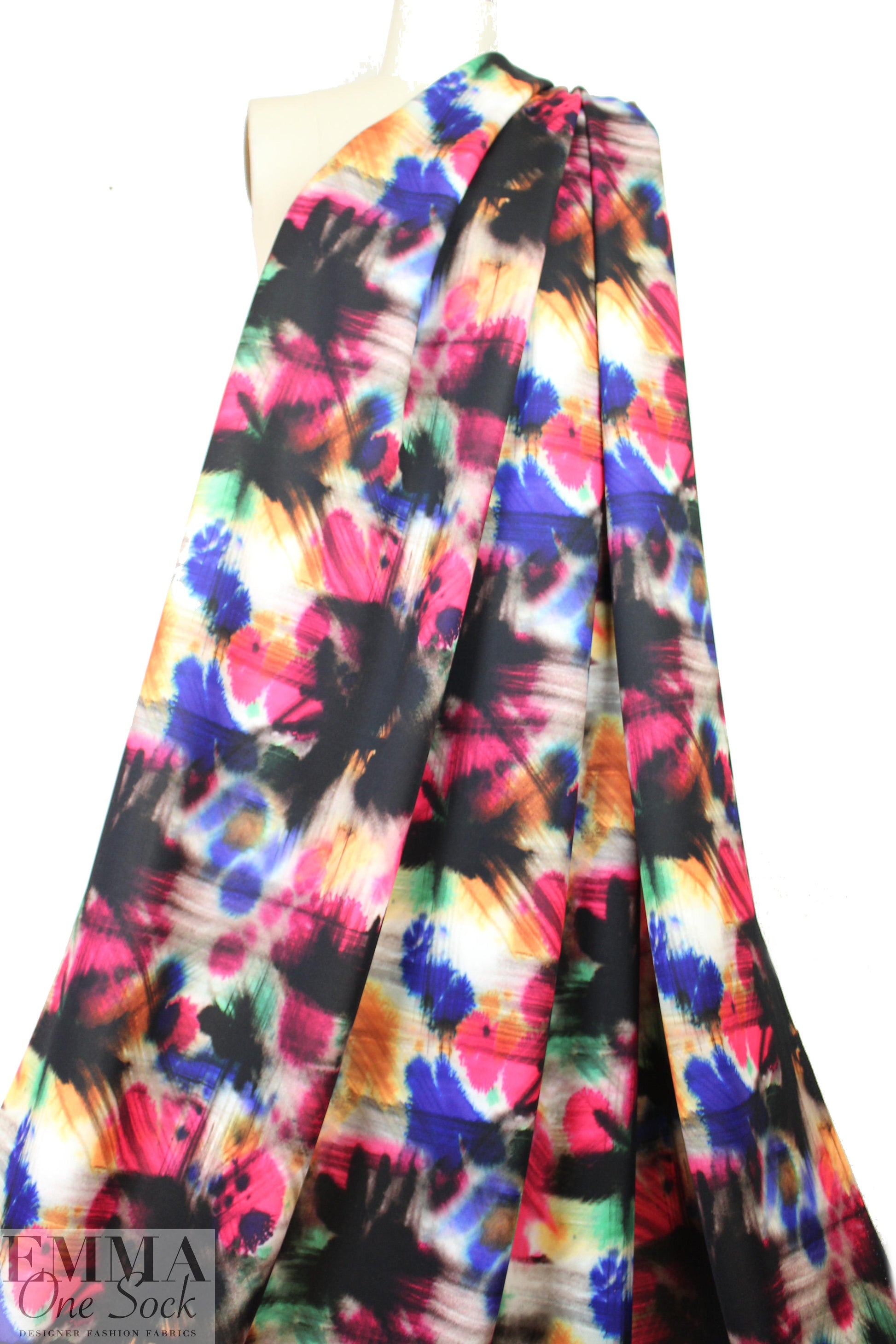 Mi11y paint ball graffiti print scuba knit