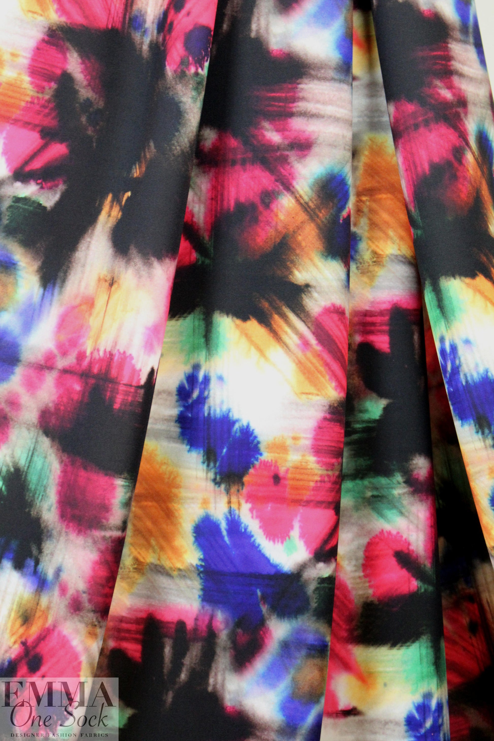 Mi11y paint ball graffiti print scuba knit