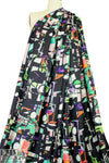 Mi11y 'cubist doodles' print scuba knit