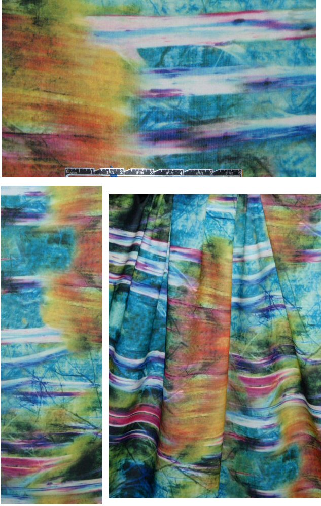 NY designer waterworld abstract art 'scuba' knit
