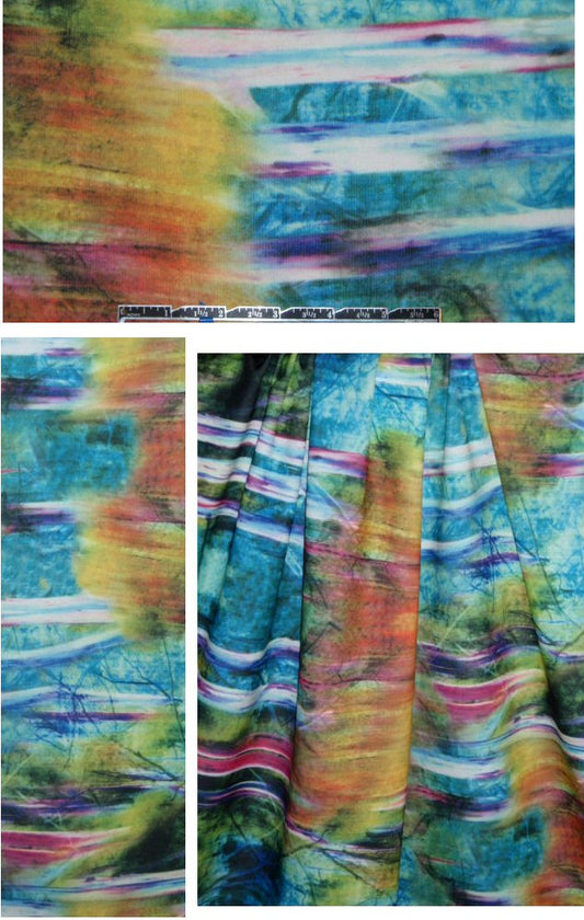 NY designer waterworld abstract art 'scuba' knit
