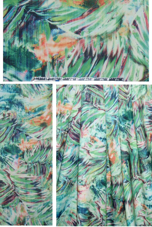 NY designer brushstroke abstract art 'scuba' knit 1.5 yd