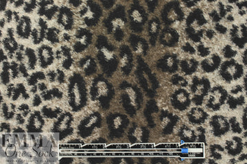 Italian high fashion wool knit scuba - leopard