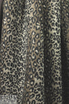 Italian high fashion wool knit scuba - leopard