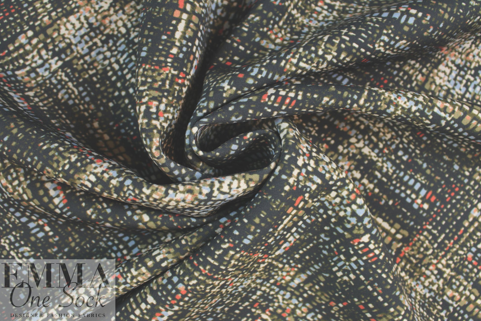 Italian city lights abstract 'scuba' knit