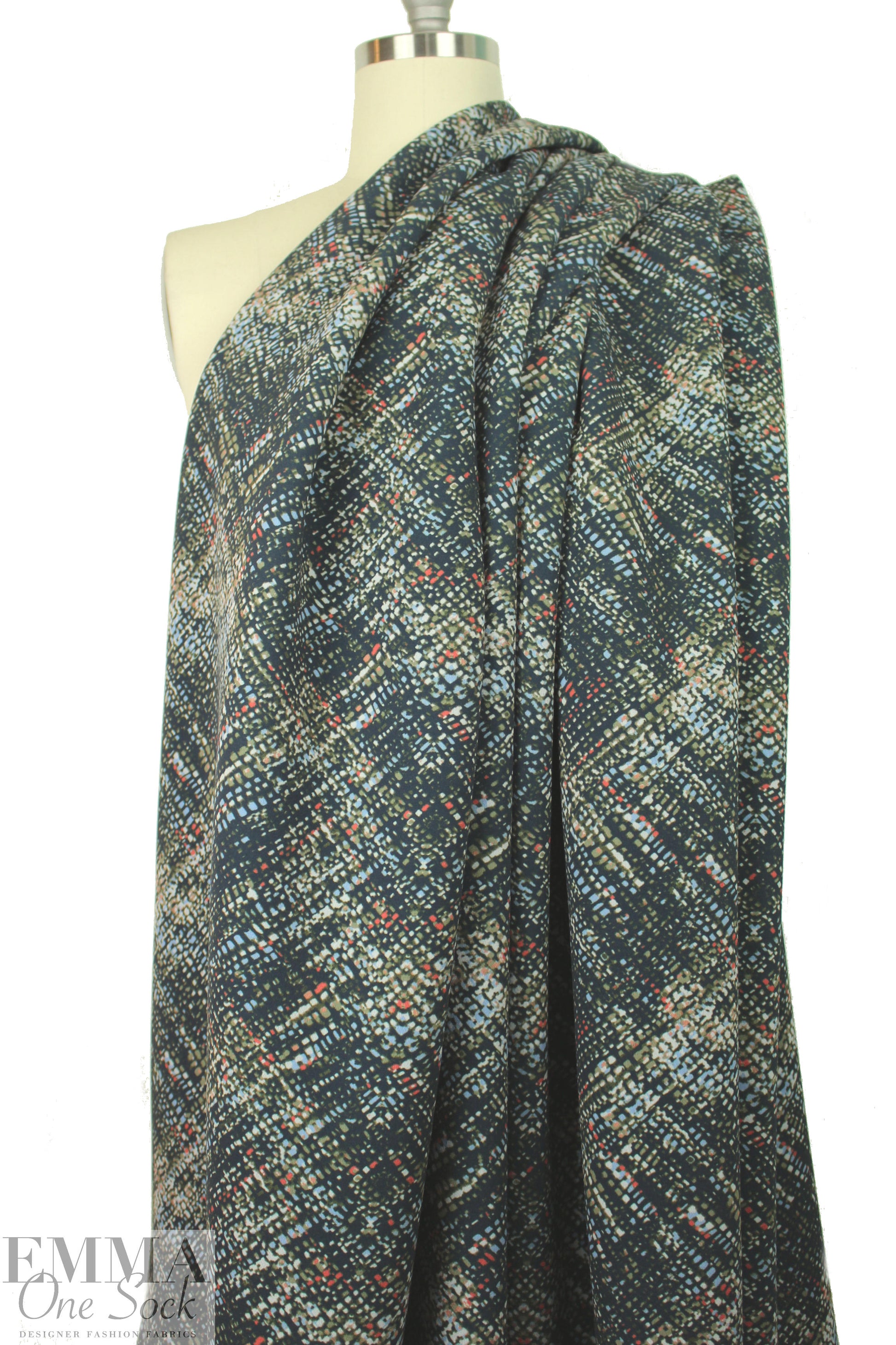 Italian city lights abstract 'scuba' knit