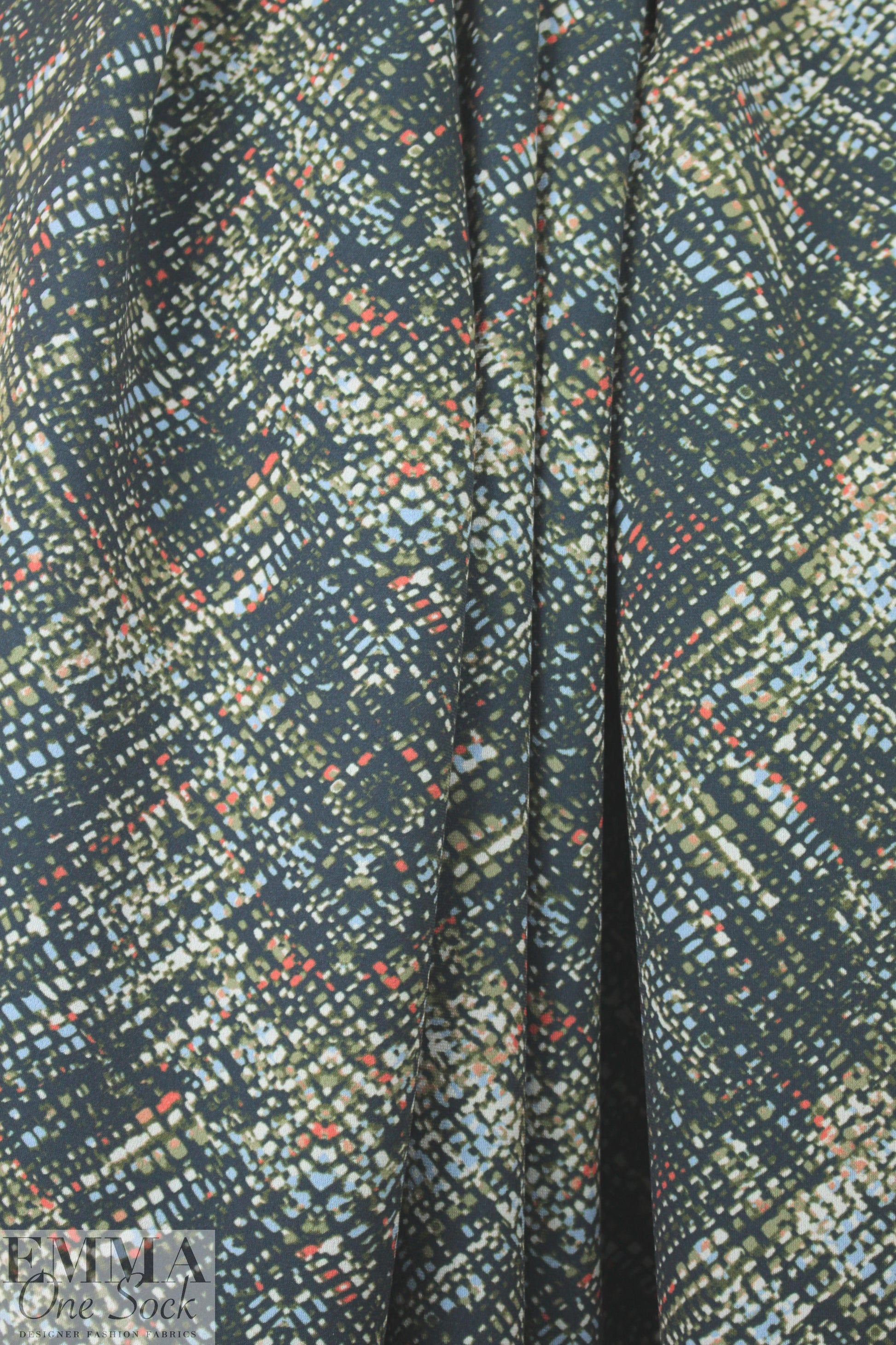 Italian city lights abstract 'scuba' knit