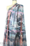 Italian tweedy montage printed scuba knit