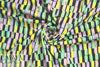 Tah@ri 'pastels on black' graphic print 'scuba' knit 1.625 yd