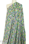 Tah@ri 'pastels on black' graphic print 'scuba' knit 2 yds
