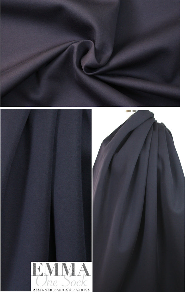 The0ry high fashion viscose knit scuba - navy