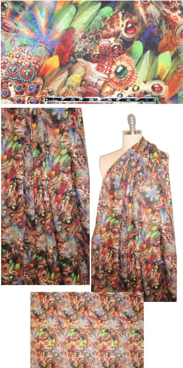 NY designer 'bejewelled fantasy' scuba knit