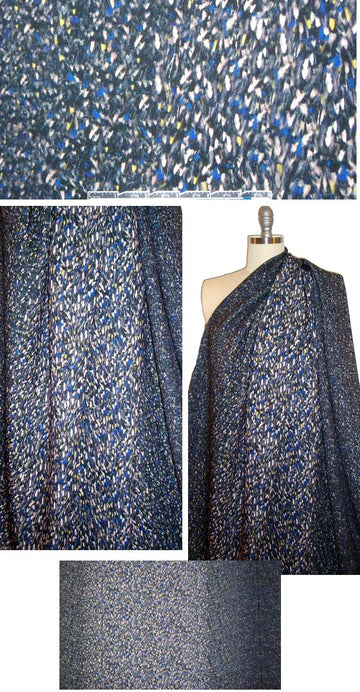 NY designer speckly ombre Italian scuba knit
