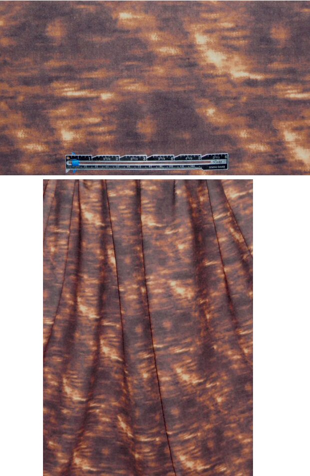NY designer rustic brown abstract 'scuba' knit