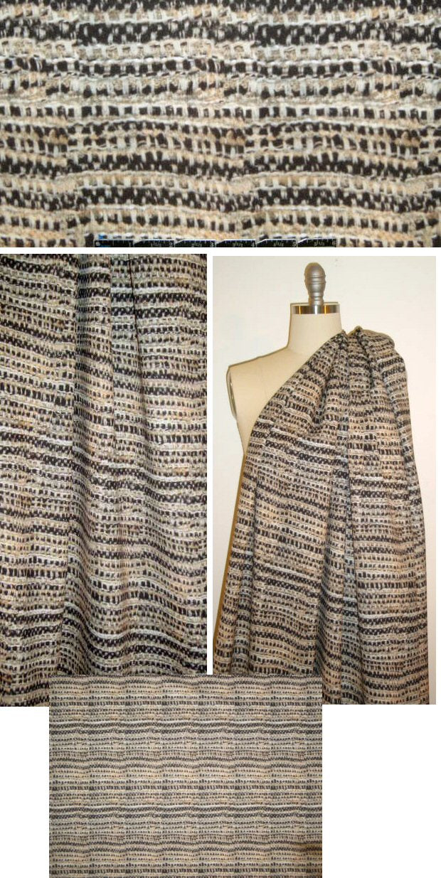 NY designer photo-crochet neoprene/scuba knit