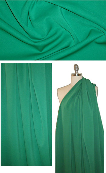 neoprene/scuba poly/spandex knit - kelly .875 yds