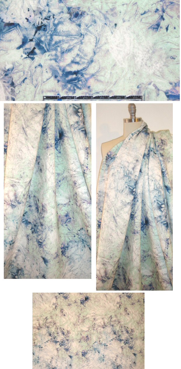 NY designer paper crush Italian scuba knit