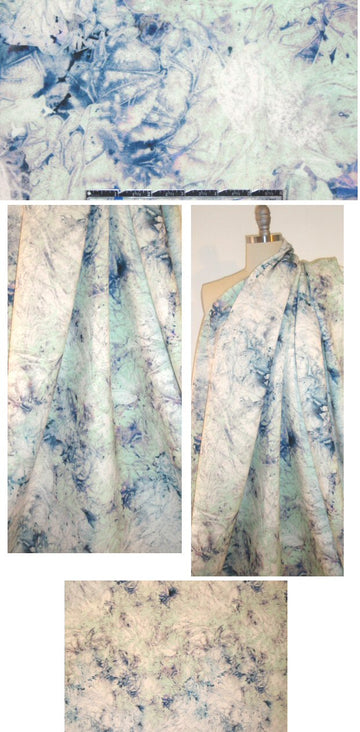 NY designer paper crush Italian scuba knit