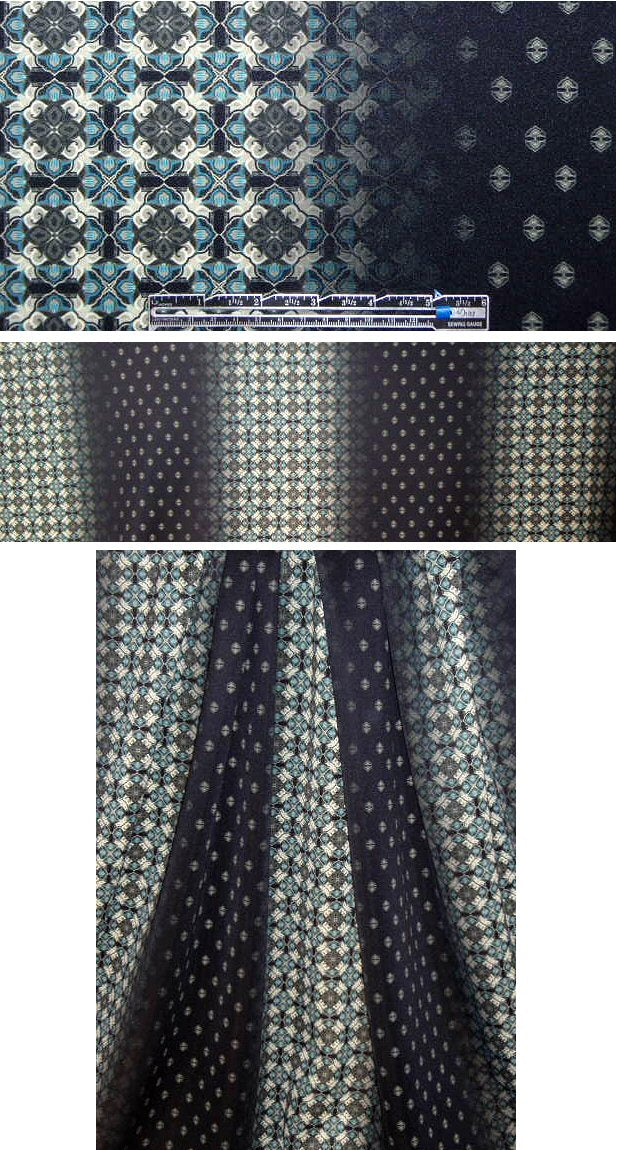 emblem ombre' digital print 'scuba' knit