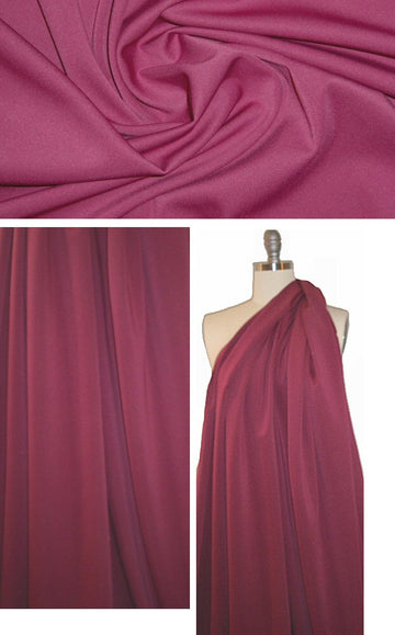 neoprene/scuba poly/spandex knit - wine-red 2 yds
