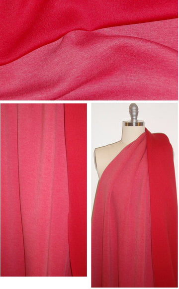 'scuba air' neoprene poly/rayon/elastic - red 1.5 yds