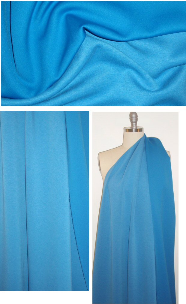 'scuba air' neoprene poly/rayon/elastic - sky 1.5 yds