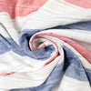 CA designer cotton novelty weave stripe - red/white/blue 1.5 yds