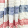 CA designer cotton novelty weave stripe - red/white/blue 1.5 yds