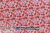 Italian red/pink floral cotton 'seersucker' woven 1.25 yds