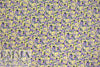 Italian lemon/grape floral cotton 'seersucker' woven 1.5 yd