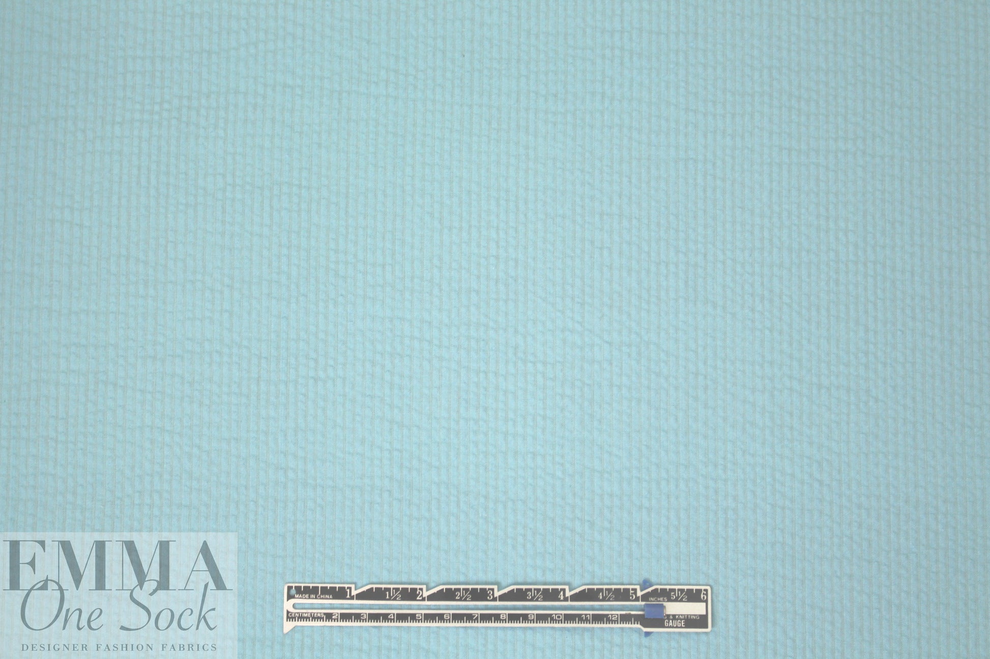 textured poly/cotton seersucker woven - aqua