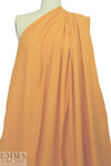 textured poly/cotton seersucker woven - tangerine 1.75 yd