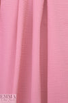 textured poly/cotton seersucker woven - carnation