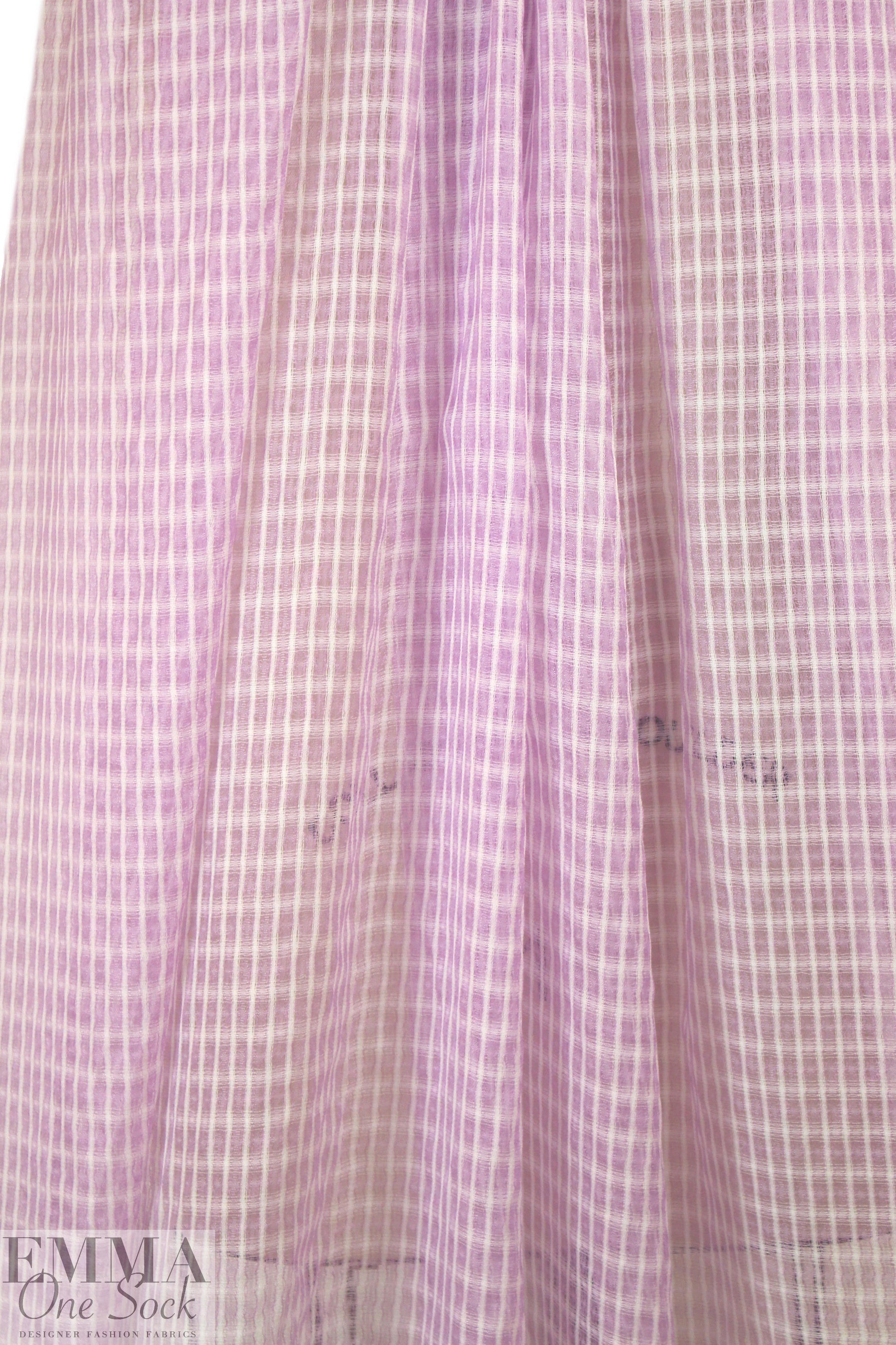 famous designer seersucker gauze - lilac 1.875 yd