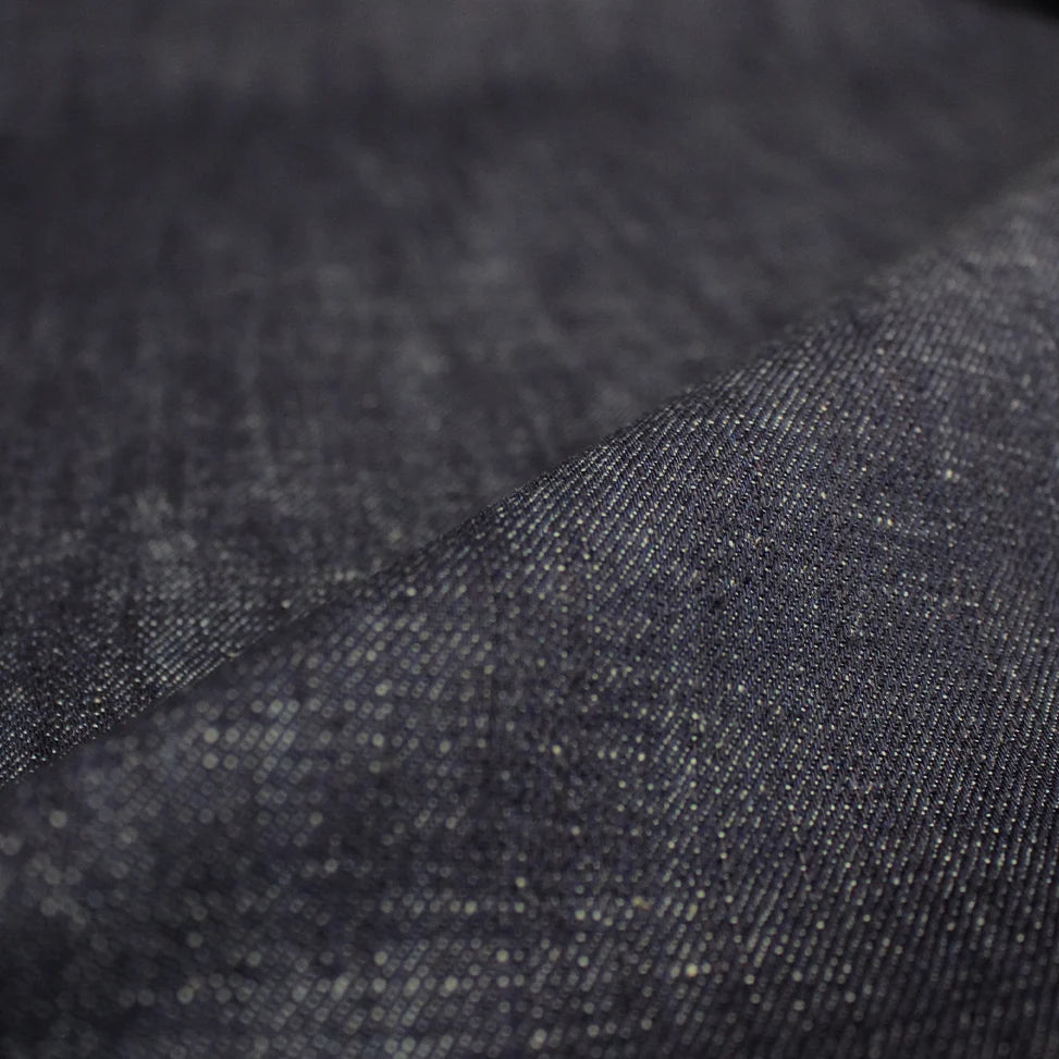 Japanese selvedge denim - red running stitch/dark indigo