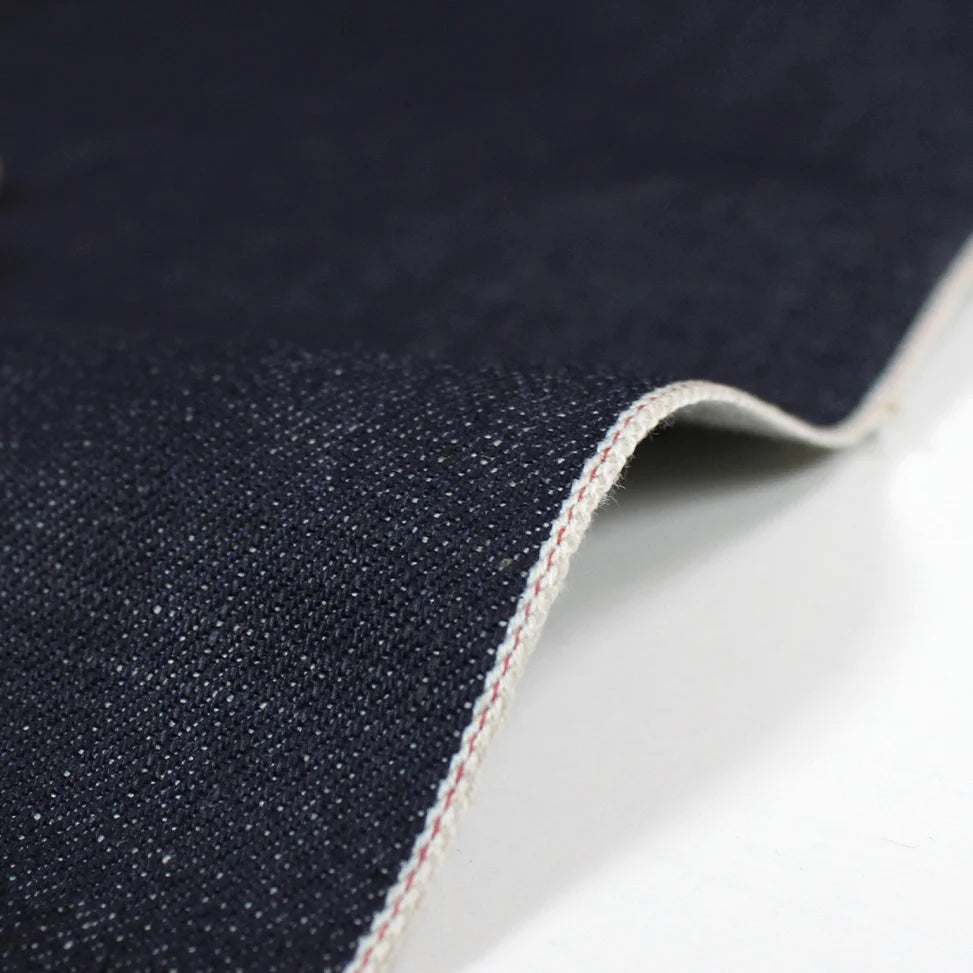 Japanese selvedge denim - red running stitch/dark indigo