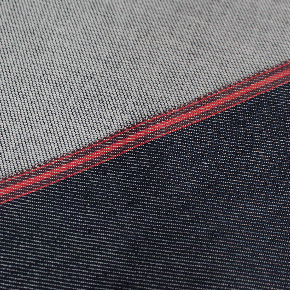 deadstock Japanese denim 410 GSM - red selvedge / antique indigo