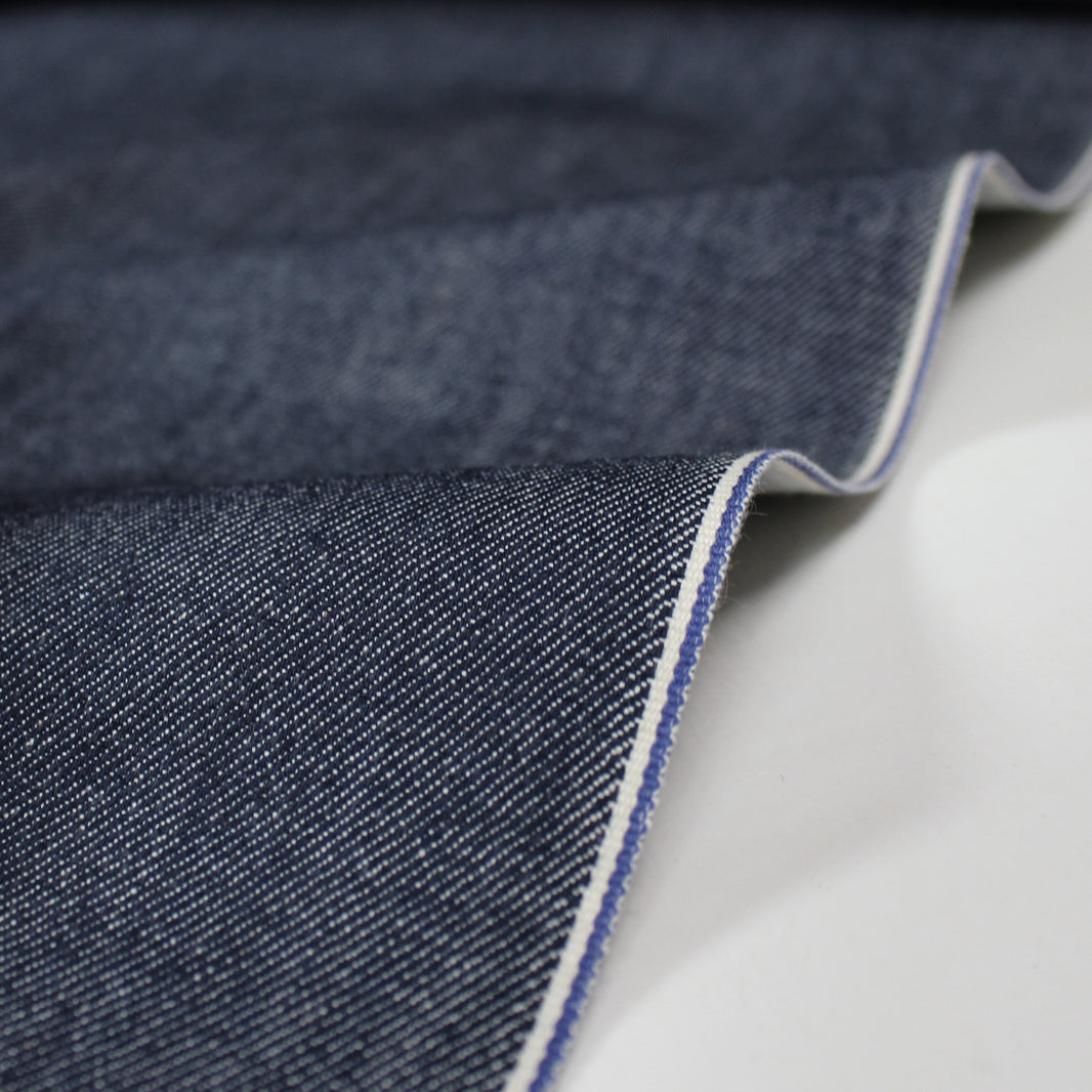1.2M Remnant - 8oz Japanese Selvedge Dark Blue Cotton Denim - 46