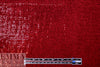 CA designer sequinned rayon knit - poinsettia