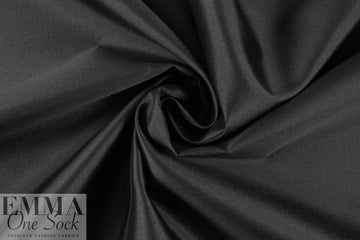 'Serenade' silk and wool suiting - black 1.5 yd